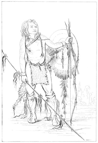 Chef comanche, le grand village comanche, 1841 - Myers and Co