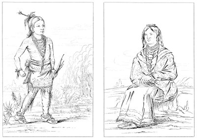 Amérindiens, frontière nord-ouest, 1841 - Myers and Co