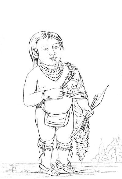 Chef amérindien de six ans, 1841 - Myers and Co