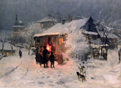 Le chant de Noël en Ukraine - Mykola Kornylijowytsch Pymonenko