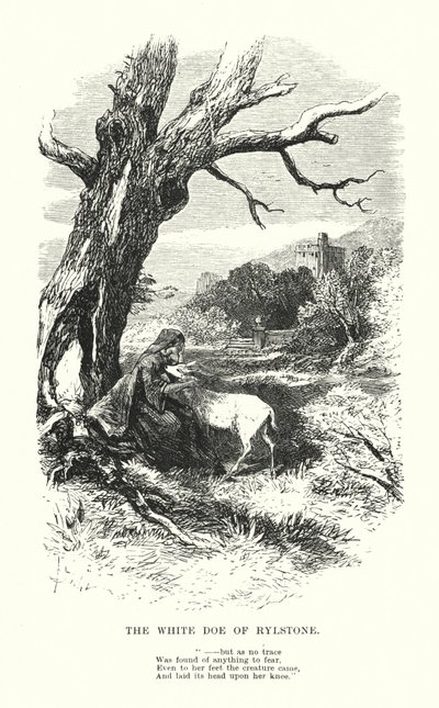 William Wordsworth: La Biche Blanche de Rylstone - Myles Birket (after) Foster