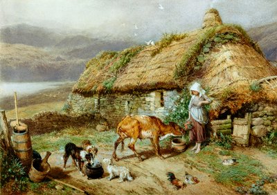 Un bothy des Highlands - Myles Birket Foster