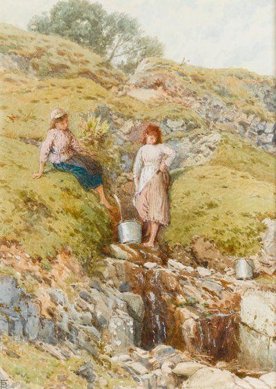 Un ruisseau des Highlands - Myles Birket Foster