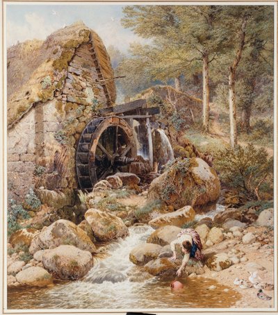 Un vieux moulin à eau - Myles Birket Foster