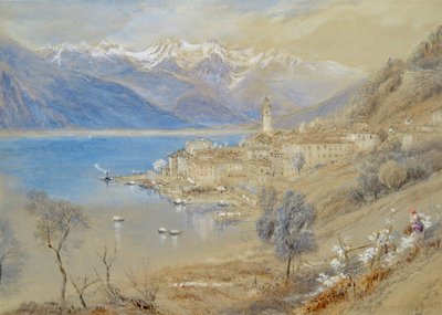 Bellagio, sur la rive du Lac de Côme - Myles Birket Foster