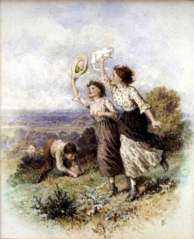 Attraper des papillons - Myles Birket Foster