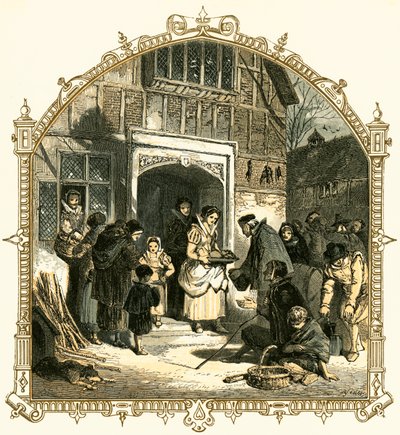 Charité à Noël - Myles Birket Foster