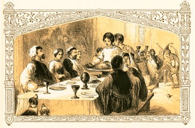 Dîner de Noël - Myles Birket Foster