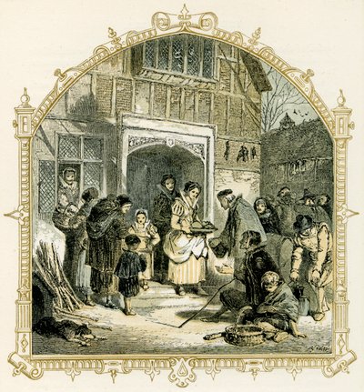 Scène de Noël élisabéthaine - Myles Birket Foster