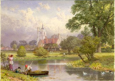 Elstow, Bedfordshire (lieu de naissance de John Bunyan) - Myles Birket Foster