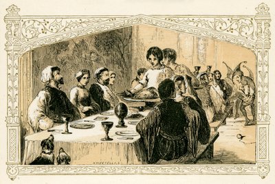 Festin de Noël médiéval - Myles Birket Foster