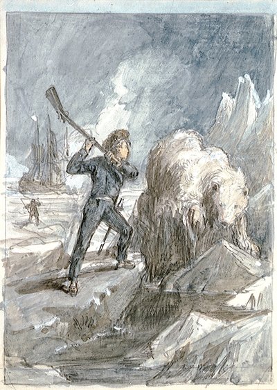 Nelson rencontrant un ours - Myles Birket Foster