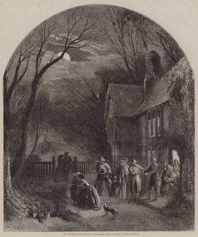 Retour à la maison après une fête de Noël - Myles Birket Foster