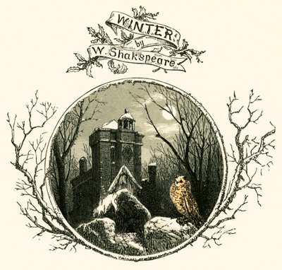 Hiver par William Shakespeare - Myles Birket Foster