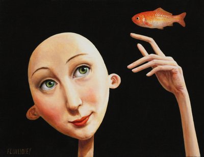La femme rêveuse et le poisson rouge - Myriam Feuilloley