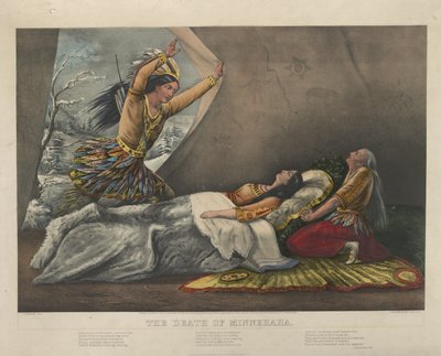 La mort de Minnehaha, 1867 - Nathaniel Currier