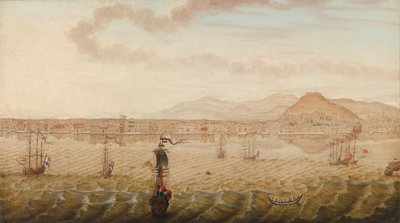 Vue de Smyrne (Izmir) - N. Knop (signed by artist)