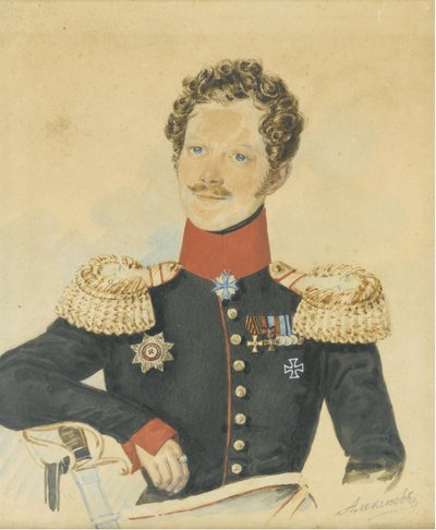 Portrait de Yegor Fyodorovich Meiendorf - N. M. Alexeyev