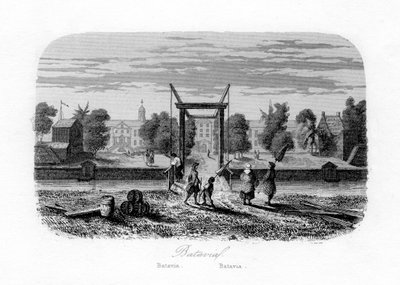 Batavia Jakarta, Indonésie, vers 1840 - N. Remond