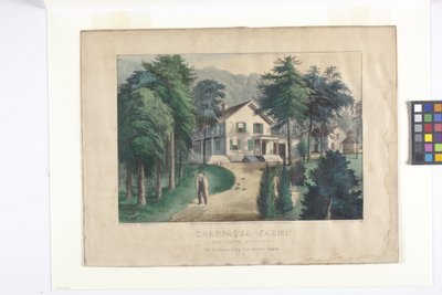Ferme de Chappaqua, Comté de West Chester, New York - N. and Ives J.M. (1824 95) Currier