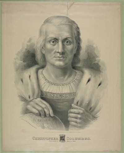 Portrait de Christophe Colomb (1451 - 1506) - Currier and Ives