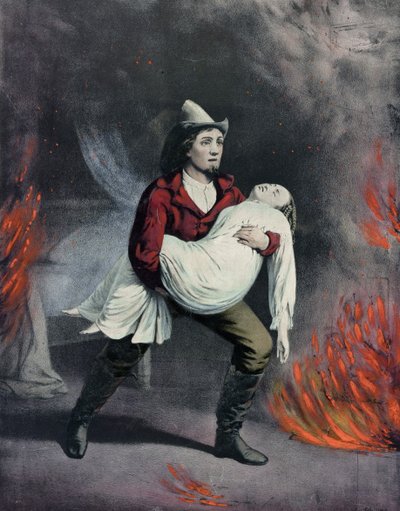 Le pompier américain - N. Currier and Ives J.M.