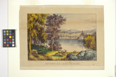 Automne sur le lac George - N. and Ives J.M. (1824 95) Currier