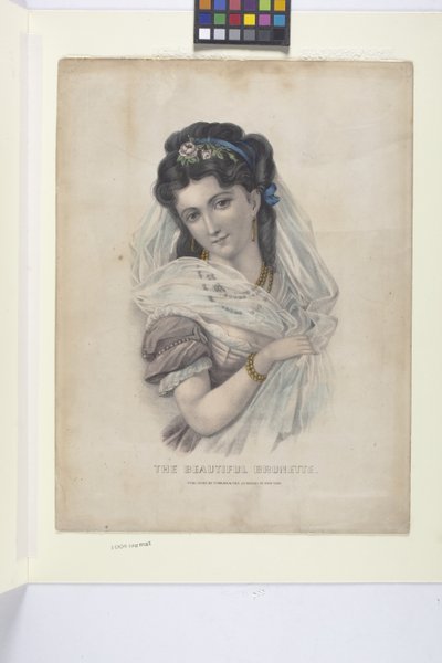 Belle brune - N. and Ives J.M. (1824 95) Currier