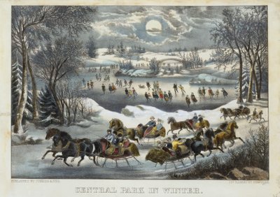 Central Park en hiver - Currier and Ives