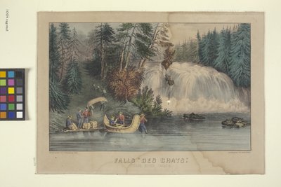 Chutes "Des Chats" - N. and Ives J.M. (1824 95) Currier
