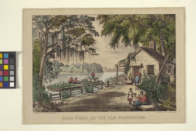 Les bons moments sur la vieille plantation - N. and Ives J.M. (1824 95) Currier