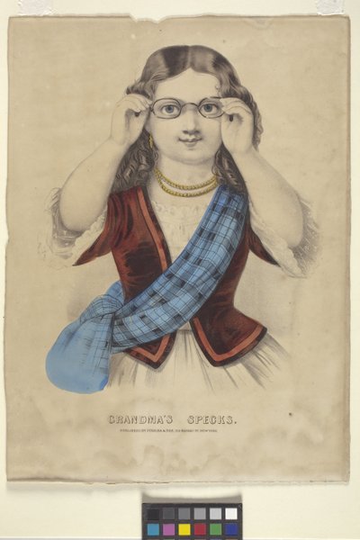 Les "lunettes" de grand-mère - N. and Ives J.M. (1824 95) Currier