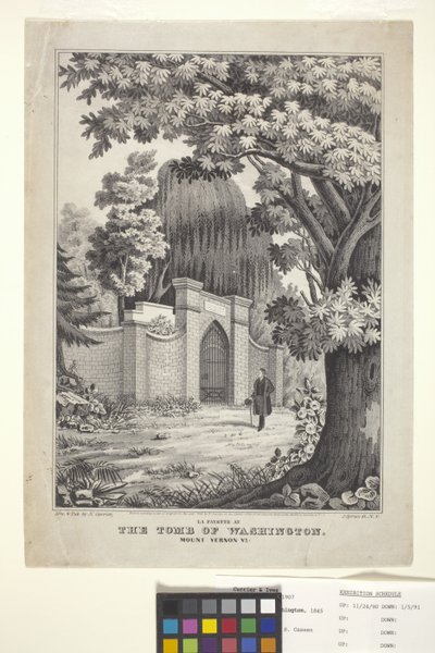 Lafayette au tombeau de Washington - N. and Ives J.M. (1824 95) Currier