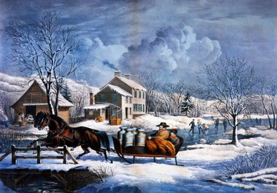 Nouvelle-Angleterre en hiver - Currier and Ives