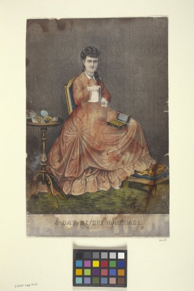 La veille du mariage - N. and Ives J.M. (1824 95) Currier