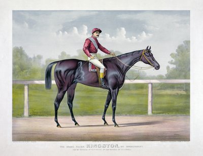 Le Grand Coureur Kingston par Spendthrift par Currier & Ives - Currier and Ives
