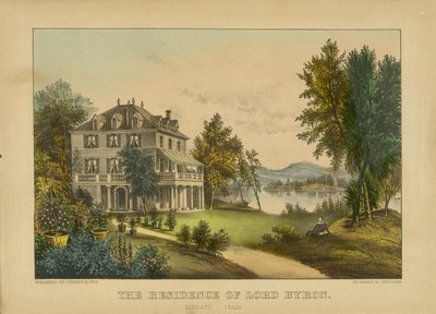La résidence de Lord Byron - Currier and Ives