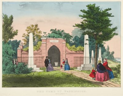 Le tombeau de Washington, Mount Vernon, Virginie - Currier and Ives