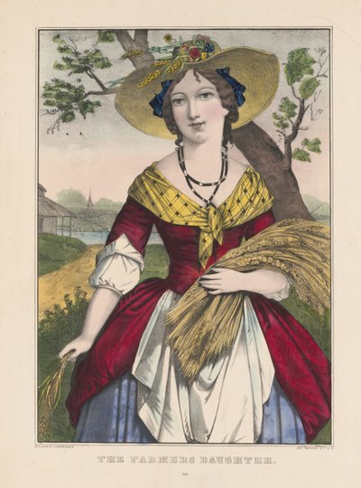 La fille du fermier - Currier and Ives