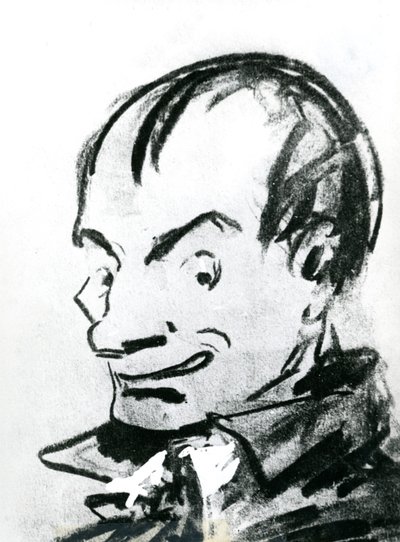 Caricature de Charles Baudelaire (1821-67) - Nadar