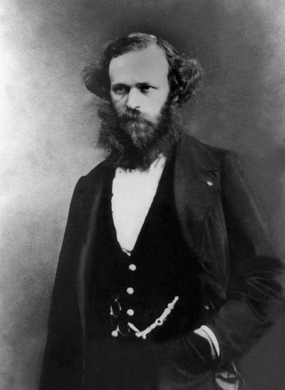 Arsène Houssaye (1815-1896) écrivain français, photo par Gaspard Félix Tournachon dit Félix Nadar (1820-1910) - Nadar