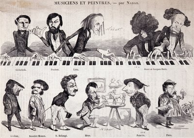 La série « Musiciens et Peintres » de « Le Petit journal pour rire » - Nadar