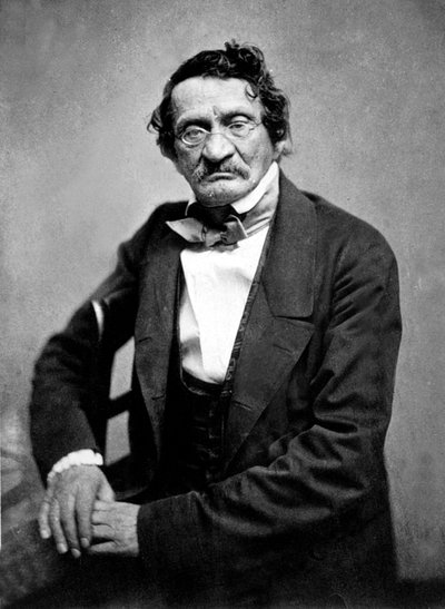Moses Saphir, dessinateur hongrois, photographié par Nadar, vers 1857 - Nadar