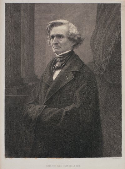 Hector Berlioz (1803-69) gravé par Metzmacher - Nadar
