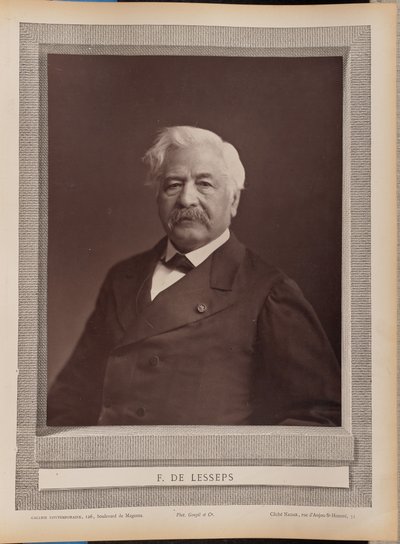 F. de Lesseps - Nadar [Gaspard Félix Tournachon]
