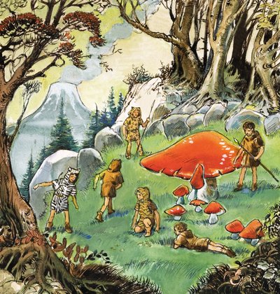 Les garçons perdus, illustration de "Peter Pan" de J.M. Barrie (gouache sur papier) - Nadir Quinto
