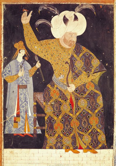 Portrait du Sultan Selim II (1524-74) tirant à l