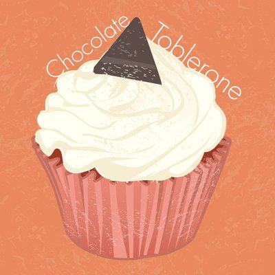 Cupcake Toblerone au chocolat, 2019 - Nancy Moniz Charalambous