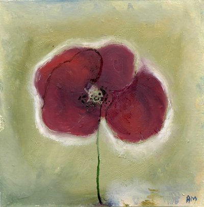 Coquelicot dans mon journal - Nancy Moniz Charalambous