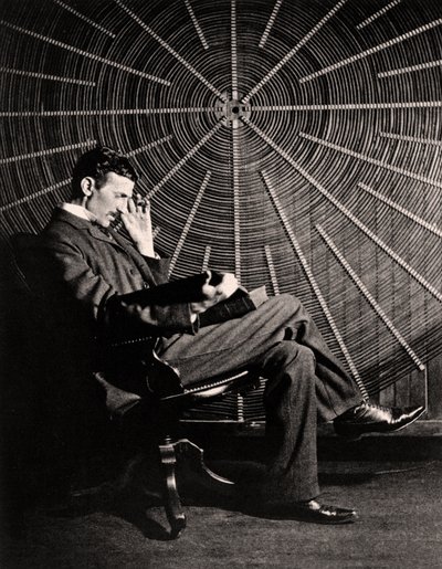 Portrait de Nikola Tesla, 1890 - Napoleon Sarony